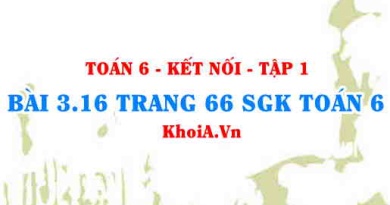 Bài 3.16 trang 66 SGK Toán 6 tập 1 Kết nối tri thức